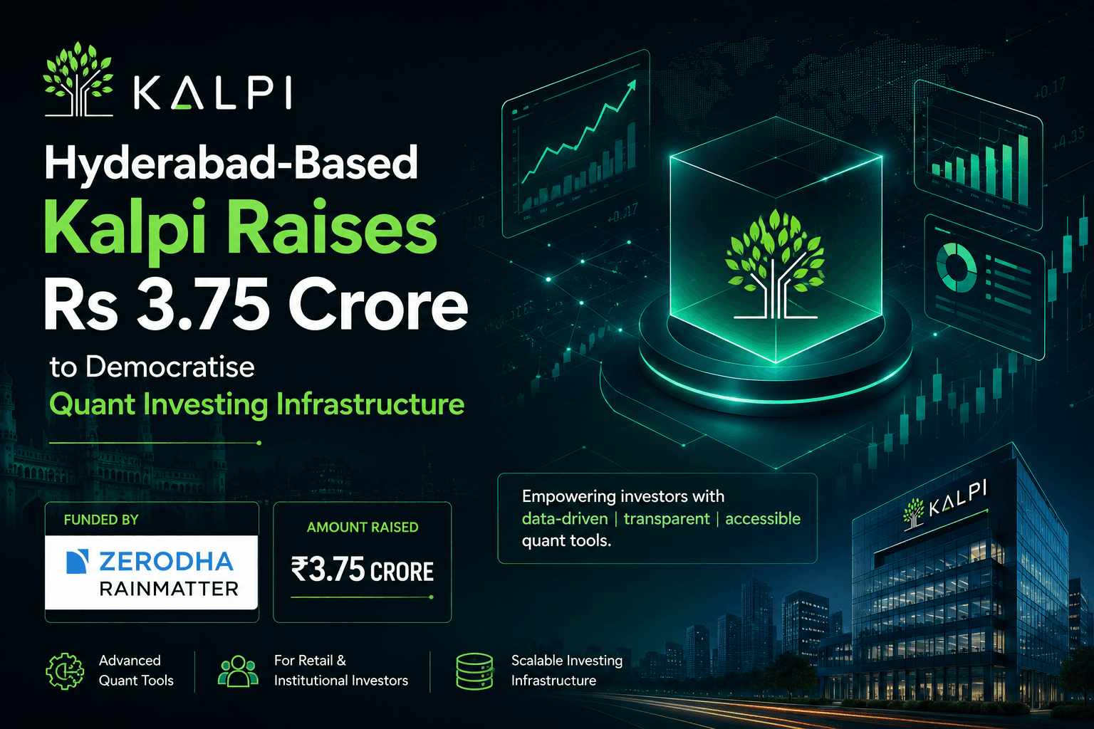 Hyderabad-Based Kalpi Raises Rs 3.75 Crore to Democratise Quant Investing Infrastructure